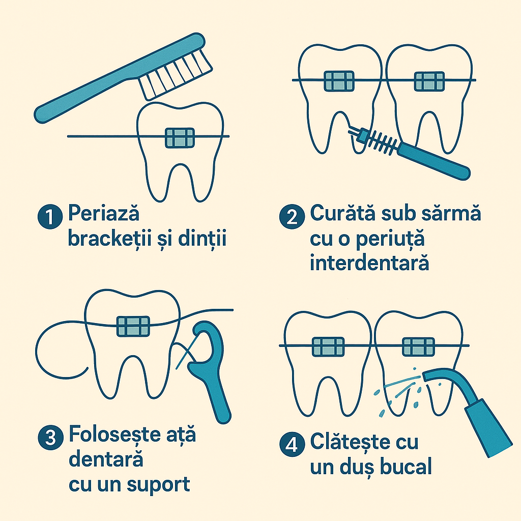 sfat spalare dinti aparat dentar